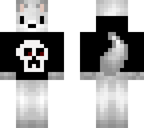 fox in skull hoodie