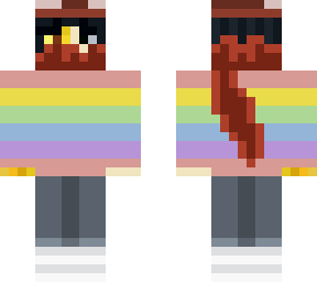 Half Blaze Minecraft Skins