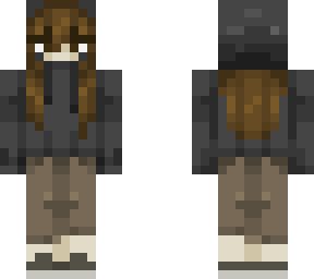 hoodie + khaki pants || girl