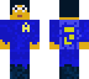 just a skin with cool blue dress and glasses