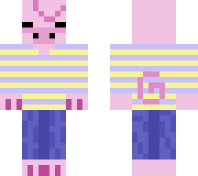 my first piggie skin, i worked for minutes or a few hours to make it.