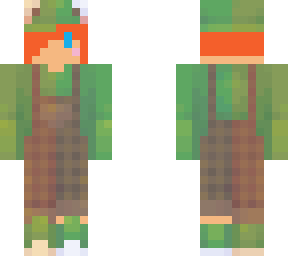 my male skin in frog overalls