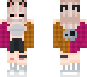 pink and orange flannel