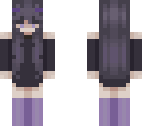 purple goth-ish girl (but kind of updated :>)
