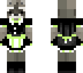 racoon maid green