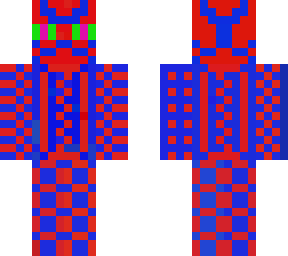 red & blue enderman