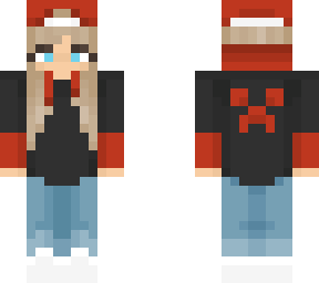 red and black hoodie