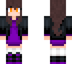 some girl in purple and black