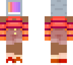 tv head in autumn outfit
