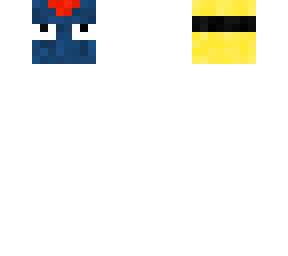 upside down noob head in superhero mask