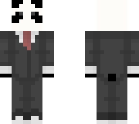 + panda in suit +