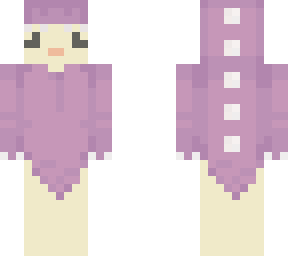 ~chicken with a aesthetic purple/pink dino costume~