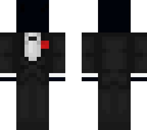 black in a tuxedo