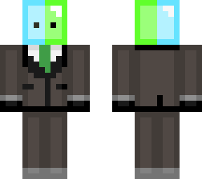 blue and green blob in a suit (requested)