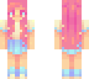 blue and pink
