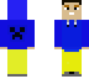 blue hoodie