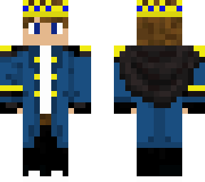 blue rebel with crown blue