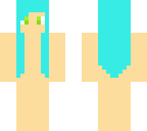 cyan hair