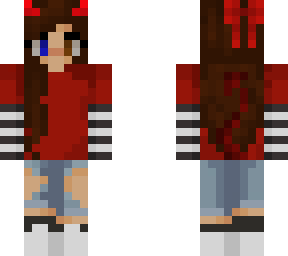 devil girl;red