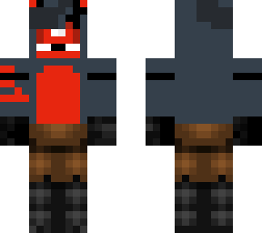 fnaf oc for my friend stephen the cool rex the red and black wolf