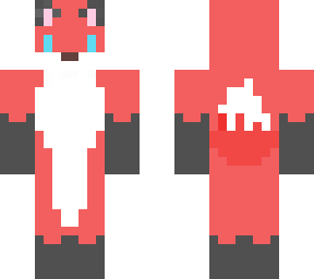 furry fox (red and grey)