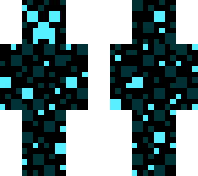 glitch creeper (blue pixel special effects)
