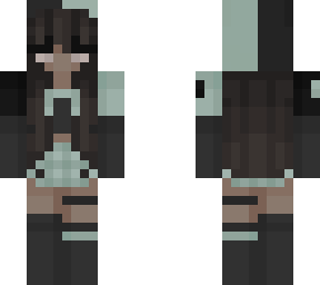 half green half black