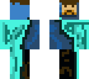 half n half cyan