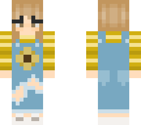 nihachu sunflower overalls