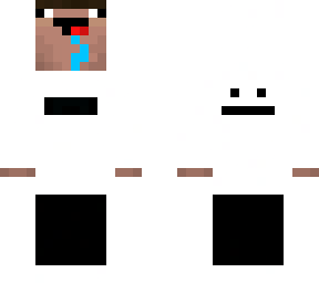 noob with white hoodie