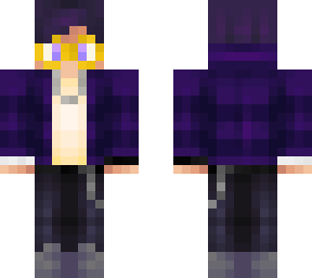 purple guy with glasses