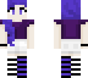 purple haired girl