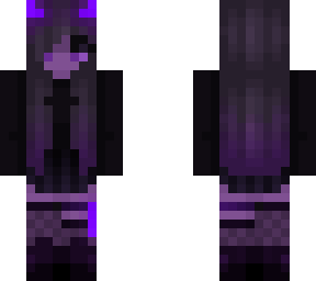 purple neon classic girl