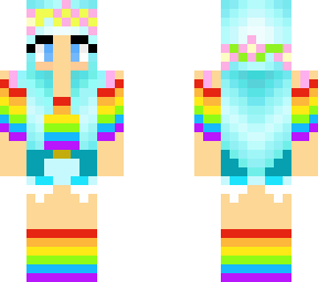 rainbow giry rainy