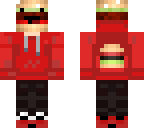 red burger man