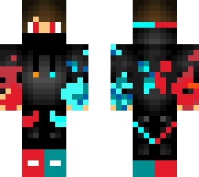 the half blue_half red!