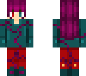 warped and bright crimson