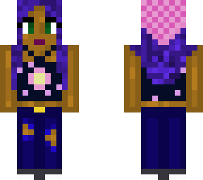 blue haired girl