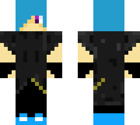 blue haired teen