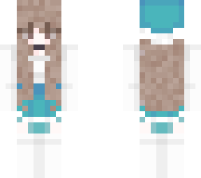 blue wintery girl