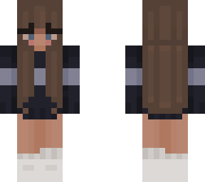 brown hair girl w/ sweater