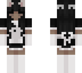 cat black girl maid