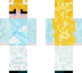 cute blonde cloud girl