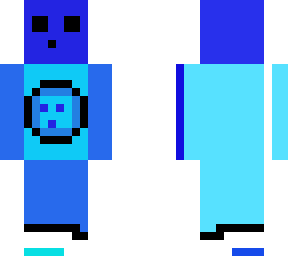 cyan pixel slime