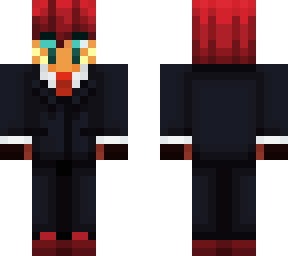 dynnra in a suit