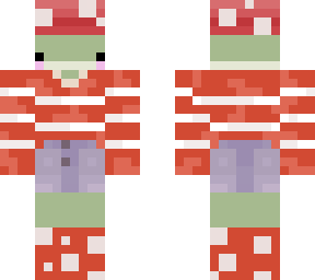 frog in mushroom outfit