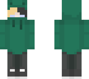 girl in frog hoodie
