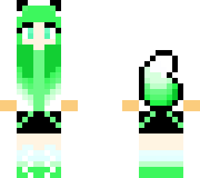 green panda girl