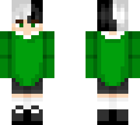 green sweater