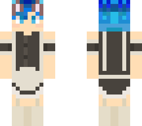 heheh my friend in a maid dress